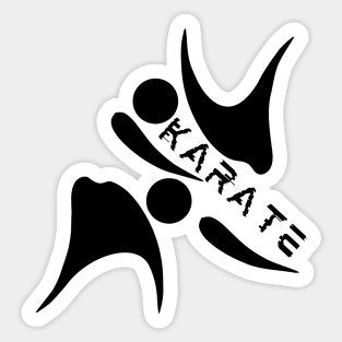 Black KARATE Sticker